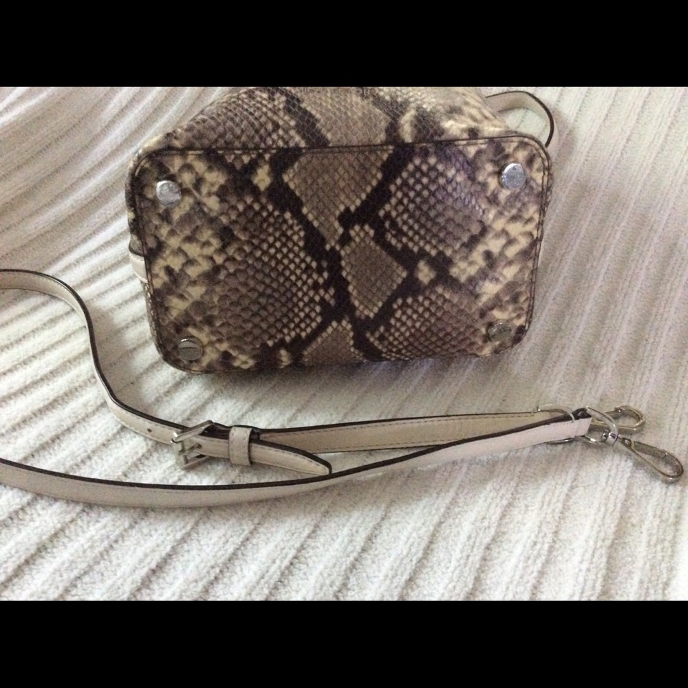 Michael Kors Leather Python Bucket Bag - image 4